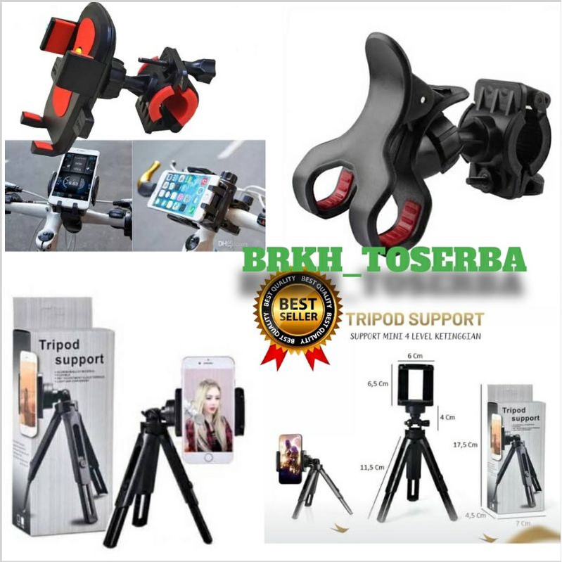 Tripod SUPPORT MINI PHONE STAND Holders Signing HP HD 30 / BIKE HOLDER