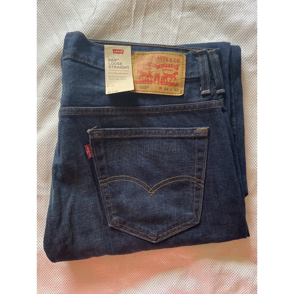 Levis 569 W38L32 loose straight waterless | Brand New + 100 % Genuine &  Authentic Levis® | Shopee Philippines