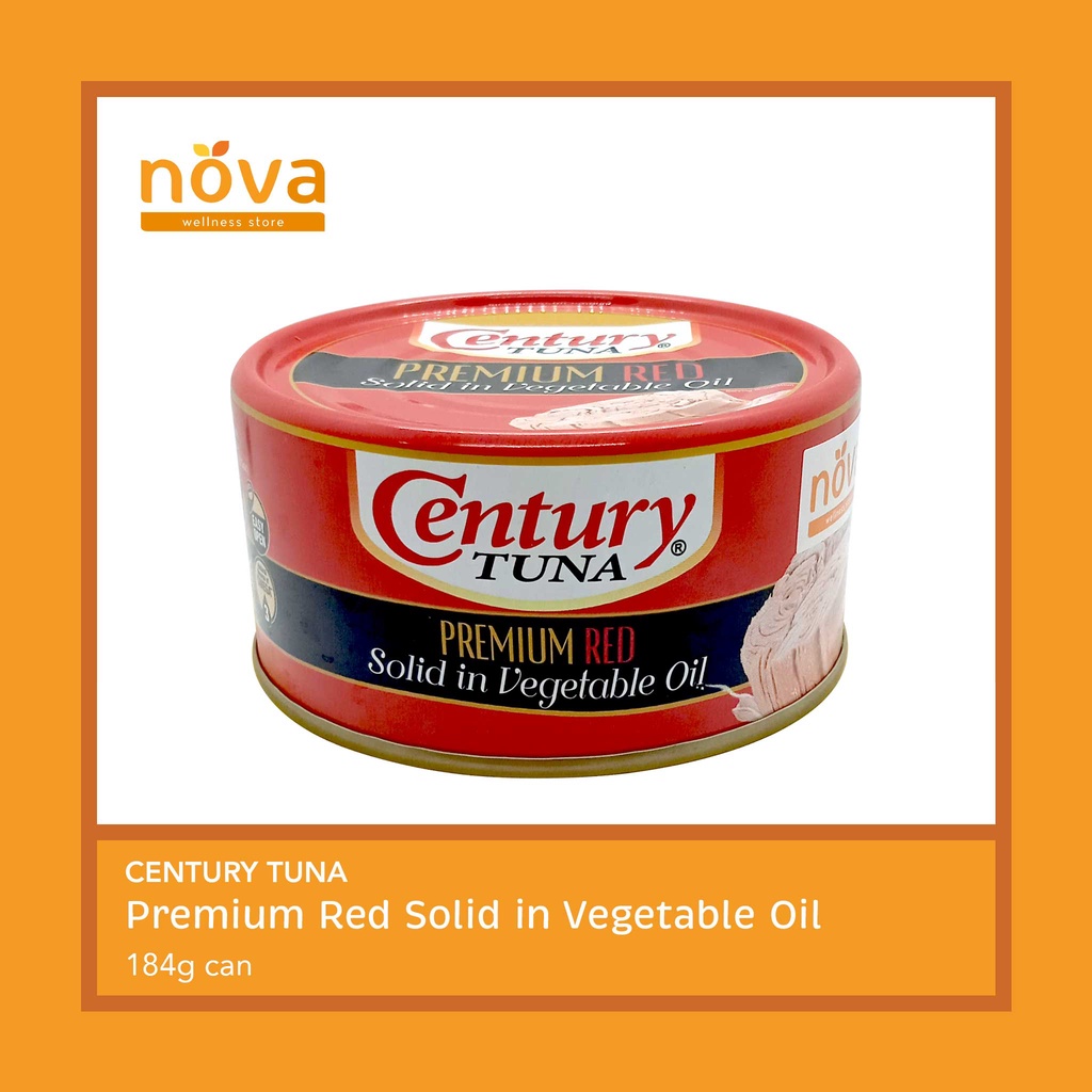 Century Tuna Premium Red Solid in Vegetable Oil 184g (can) Shopee