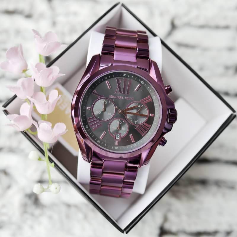 michael kors plum watch