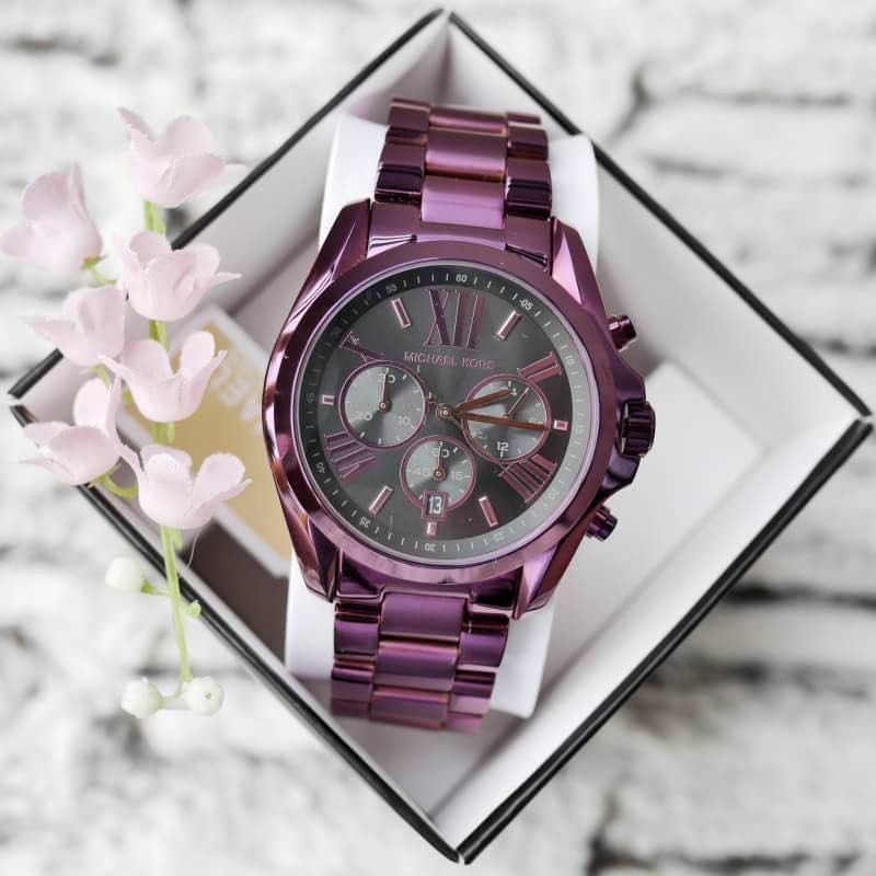 plum michael kors watch