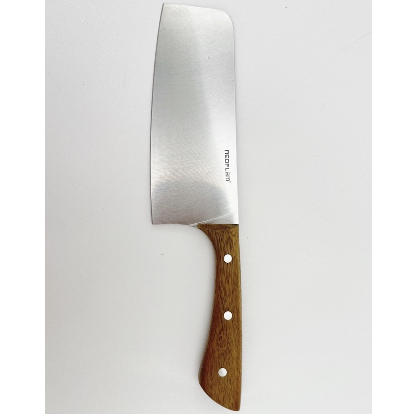 Neoflam Stainless Steel Cooking Knife with Acacia Wood Knife Handle