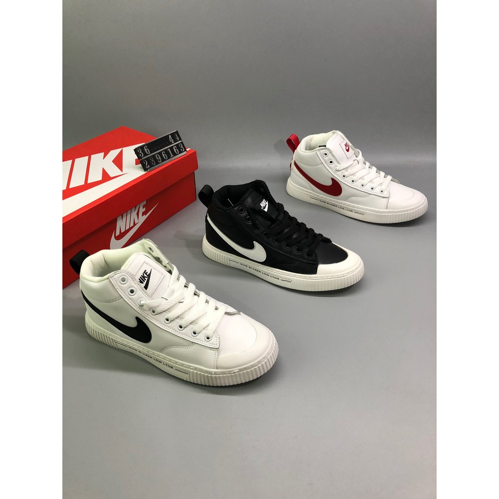 nike high top leather shoes