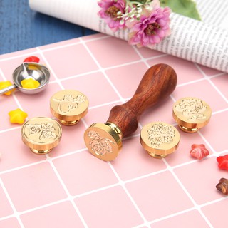 World Map View Ancient Sealing Wax Stamps Wood Handle Craft Wax Seal Stamp  C#P5 