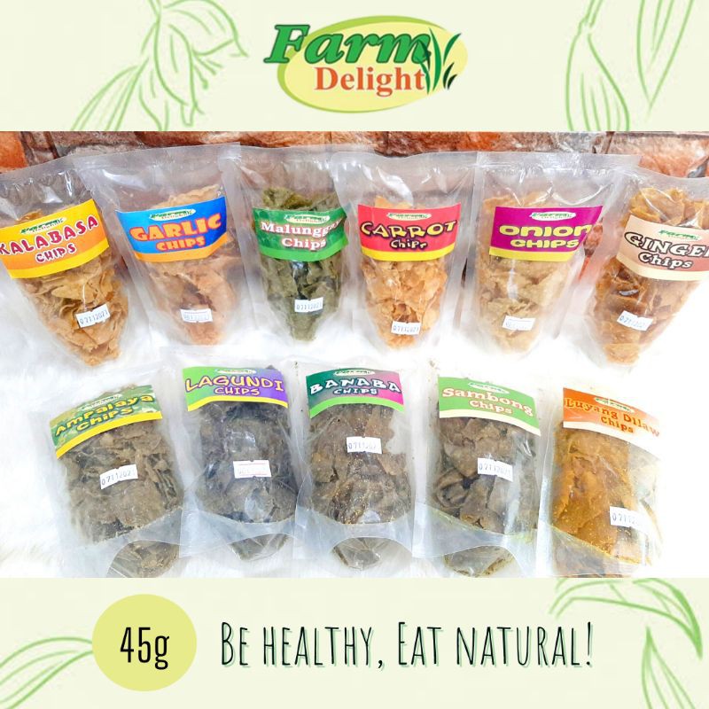 Farm Delight Veggie chips (45g) healthy snacks Shopee Philippines