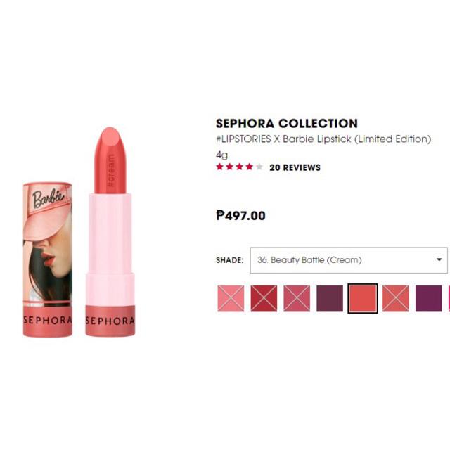 sephora barbie lipstick