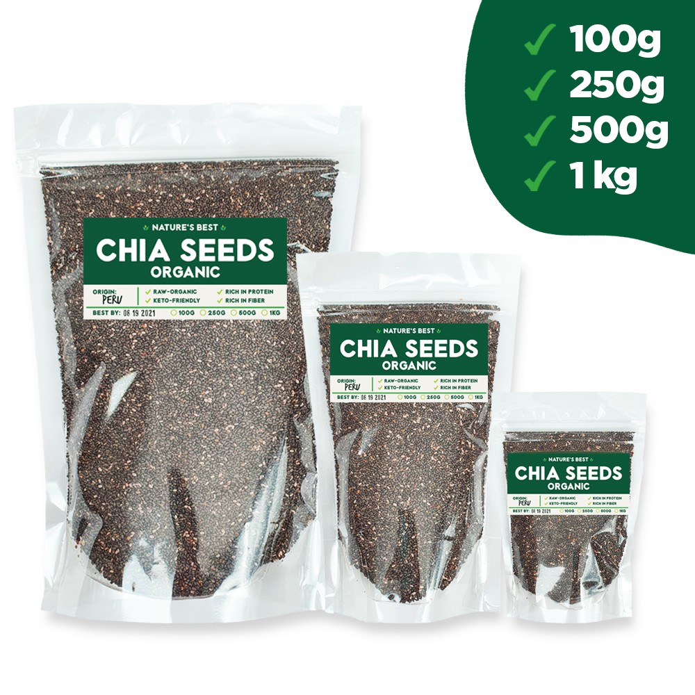 Organic Chia Seeds 100g 250g 500g 1kg Shopee Philippines 3704