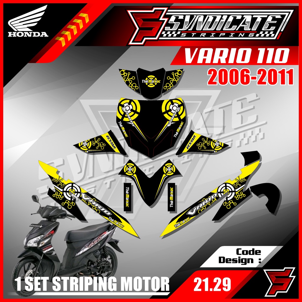 Decal Sticker Fullbody Vario 110 CW Karbu 2006 2007 2008 2009 2010 2011 ...