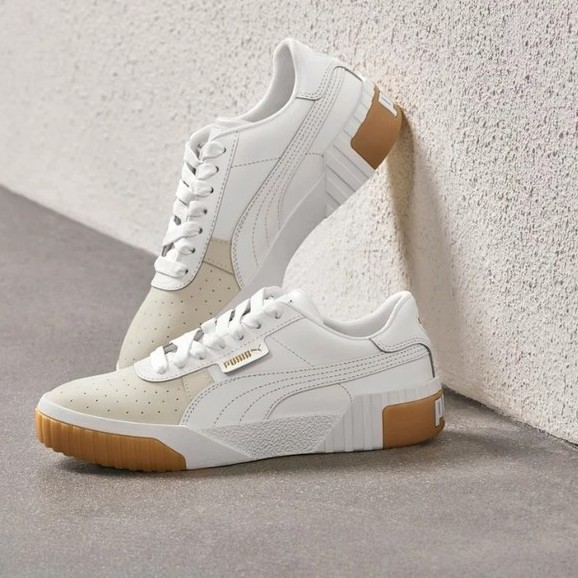 100% legit Puma Cali Puma White Thick Platform Sneakers Shoes For Women's |  Shopee Philippines