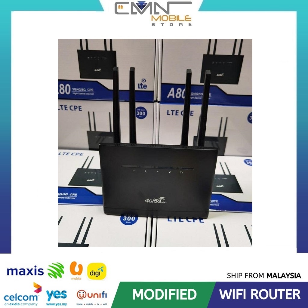 Modified Unlimited Hotspot 4G LTE Modem A80 Router MOD Wifi Data 4