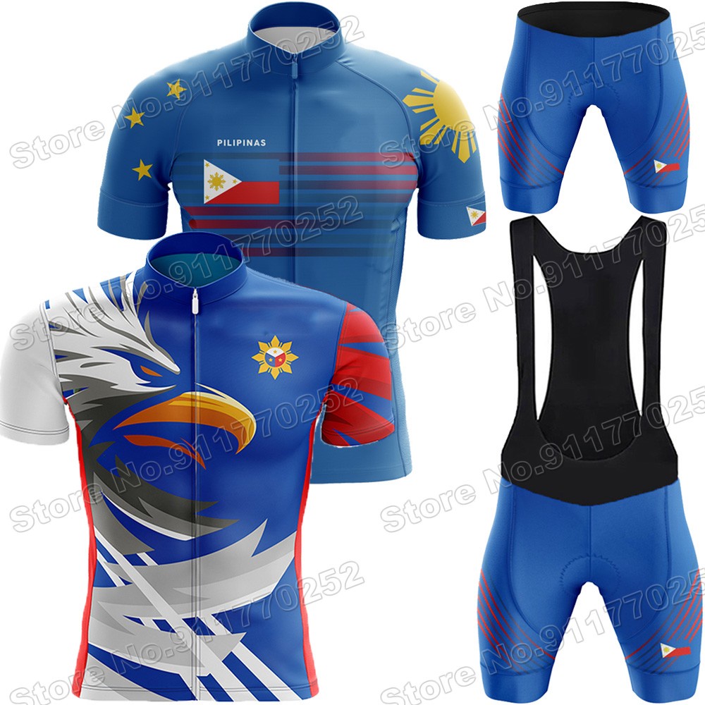 2022 Hot 2022 Philippines Cycling Jersey Set Pilipinas Cycling Clothing