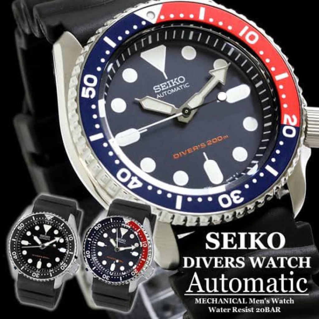 Seiko Diver's steel Men's sport Watch with free box#SEK90 #SEKPD #SEK91 |  Shopee Philippines
