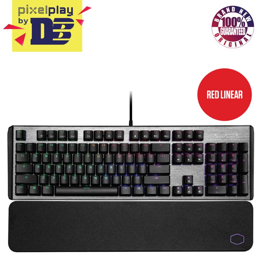 Cooler Master Ck550 V2 Full RGB Mechanical Gaming Keyboard And Wrist Rest Red Linear Shopee