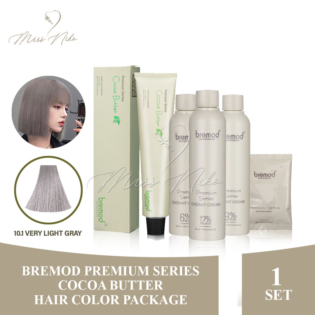 Bremod Premium Series Cocoa Butter Hair Color Package Hair Dye Set 10.1