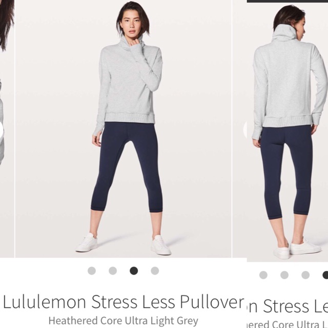 lululemon stress less pullover
