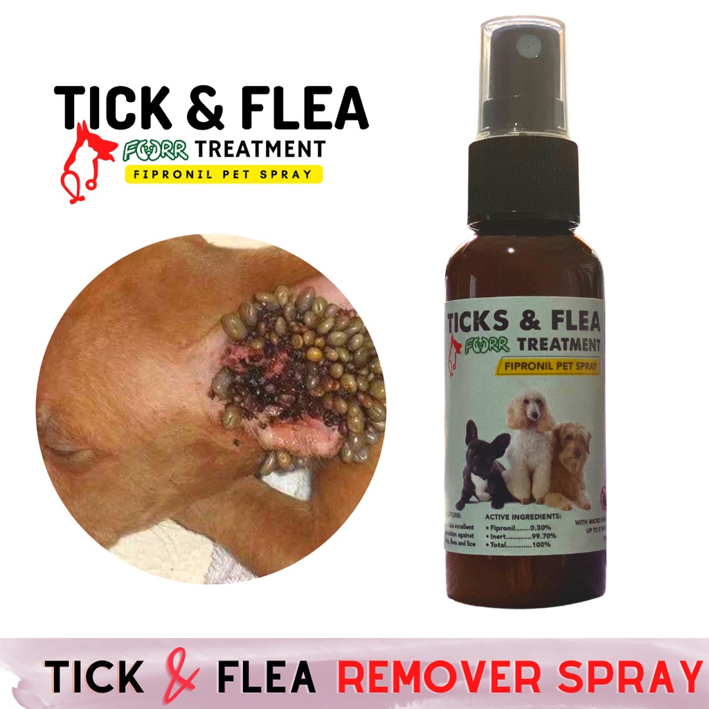 Ticks & Flea Spray Furr Treatment, Anti Garapata Fipronil Spray