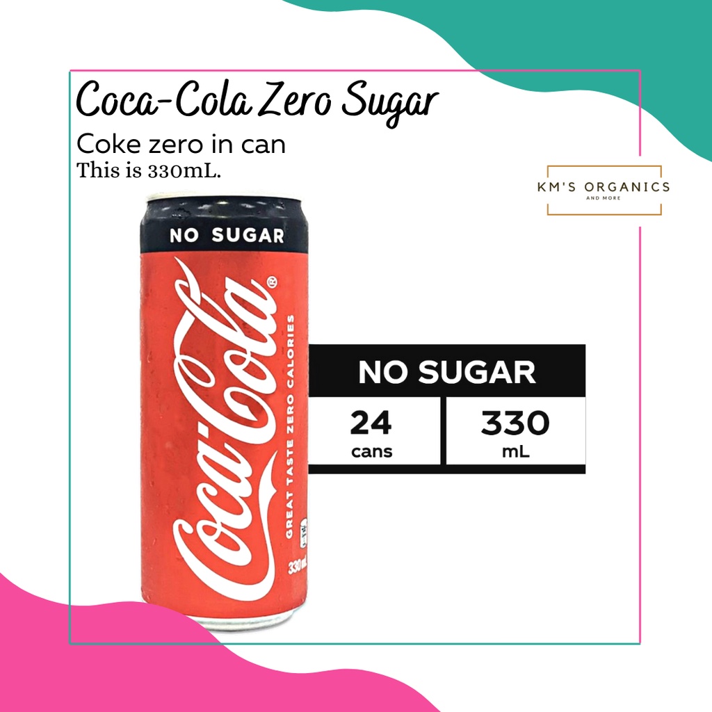 Coca Cola No Sugar 330ml Coke Zero In Can Shopee Philippines