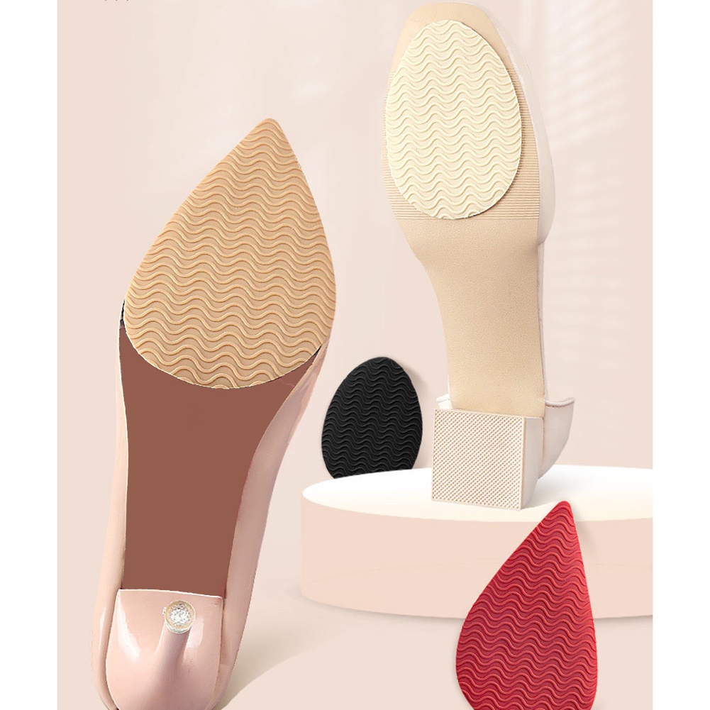 Rubber Forefoot Pads for Women Shoes Soles Protector Antislip Repair Outsoles Selfadhesive