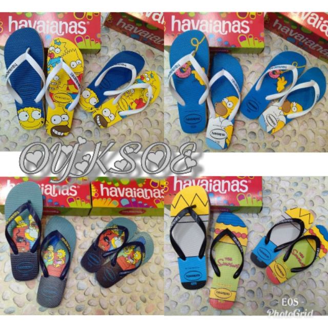 bart simpson havaianas