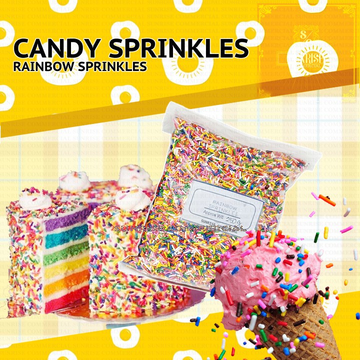 Candy Sprinkles Rainbow Sprinkles (Assorted Sprinkles) Shopee