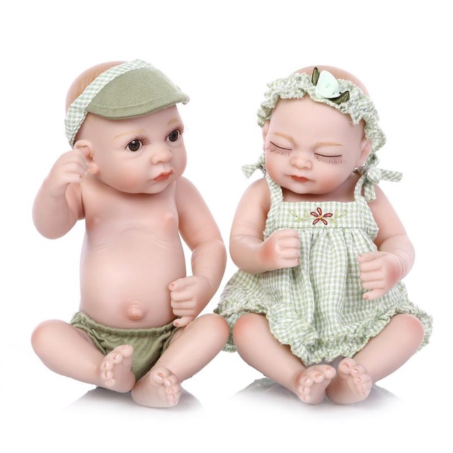 27cm Real Reborn Babies Mini Size Full Silicone Body Dolls Children Bebe Gift Reborn Bonecas Shopee Philippines