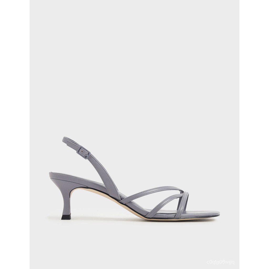 CHARLES & KEITH Asymmetric Strappy Heels zCYx | Shopee Philippines