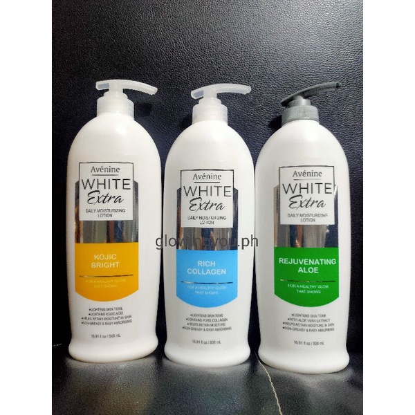 AVENINE White Extra Kojic Bright Body Lotion 500ml Shopee Philippines