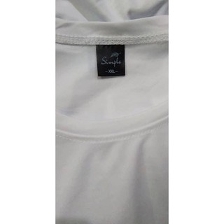 White Quick Dry T/S Polyester The Same Active Dry Clothing Material ...