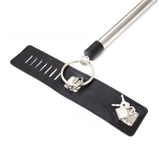 2021△Stainless Steel Metal Spreader Bar Leather Bondage Neck Collar Handcuffs SM Sex Slave Restrain #3