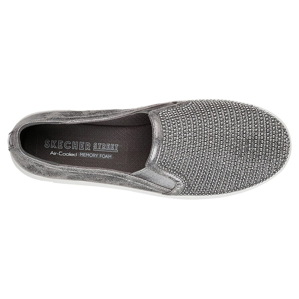 skechers shiny dancer pewter