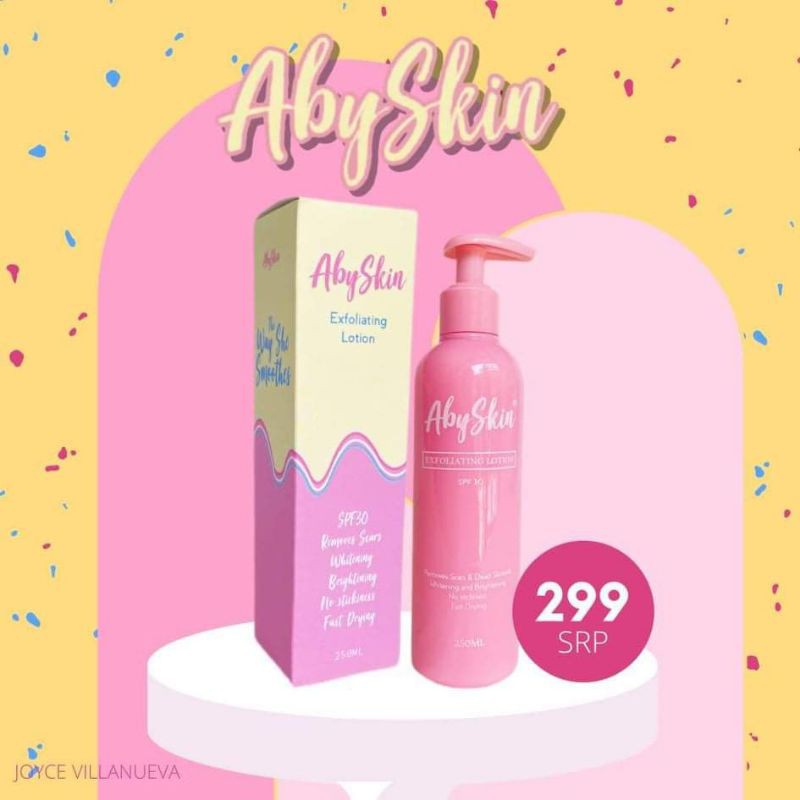 (COD) ABBY SKIN EXFOLIATING LOTION | Shopee Philippines