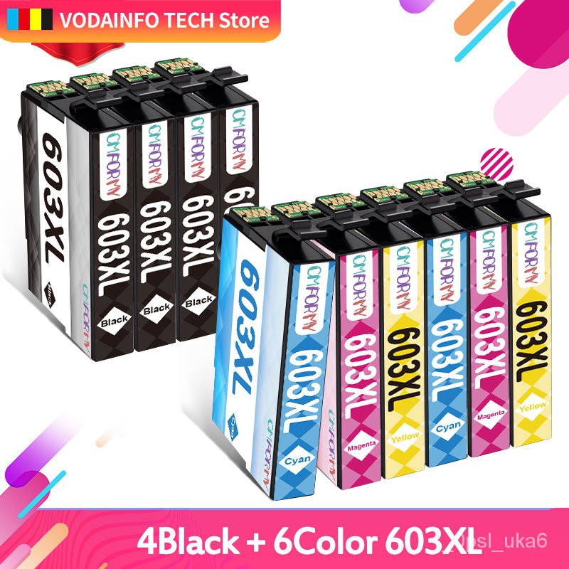 10pk 603xl T603 Compatible Ink Cartridges For Epson Xp 2100 Xp 3100 Xp 4100 Xp 4105 Wf 2810 Wf 6762