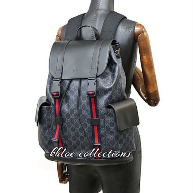 gucci soft gg supreme backpack black