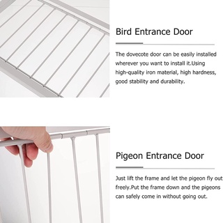 lucky Pigeon Door T-Trap Wire Bars Frame Entrance Trapping Doors Loft Supplies Racing Birds Catch B #4