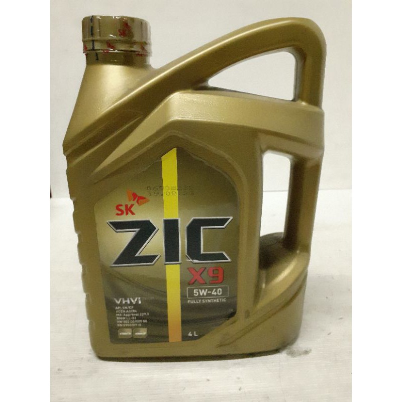 ZIC X9 5W-40 FULLY SYNTHETIC (1 GALLON / 4 LITERS) | Shopee Philippines