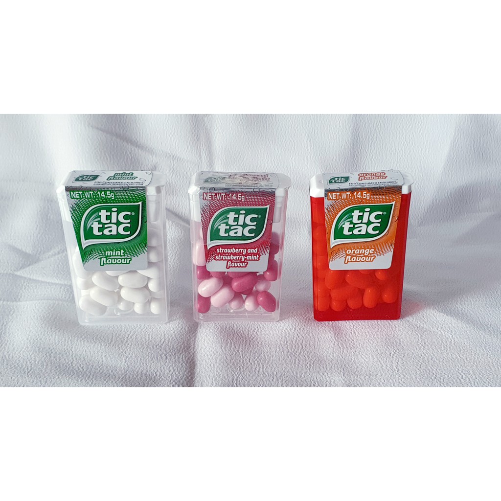 Tic Tac Mini Mints (14.5g per unit) 3 Flavours! Gula Permen Mini Tic