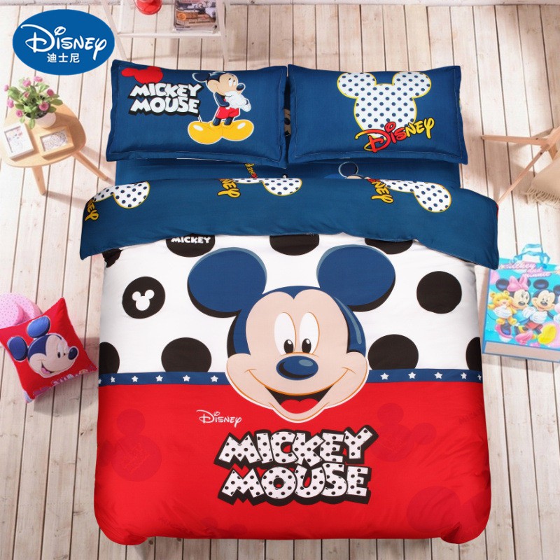 Minnie Mouse Bedding Set Cover, Mickey And Minnie Mouse Bedding Queen Size