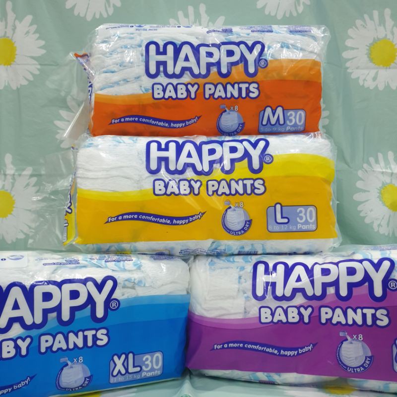 HAPPY BABY PANTS BY 30s (M, L, XL, XXL) | Shopee Philippines