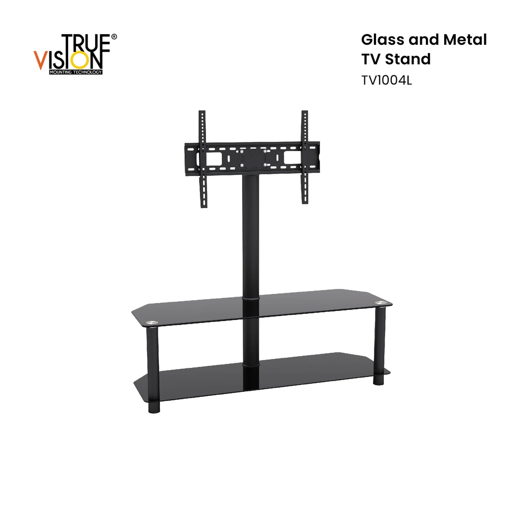 True Vision Glass and Metal TV Stand Rack for 32
