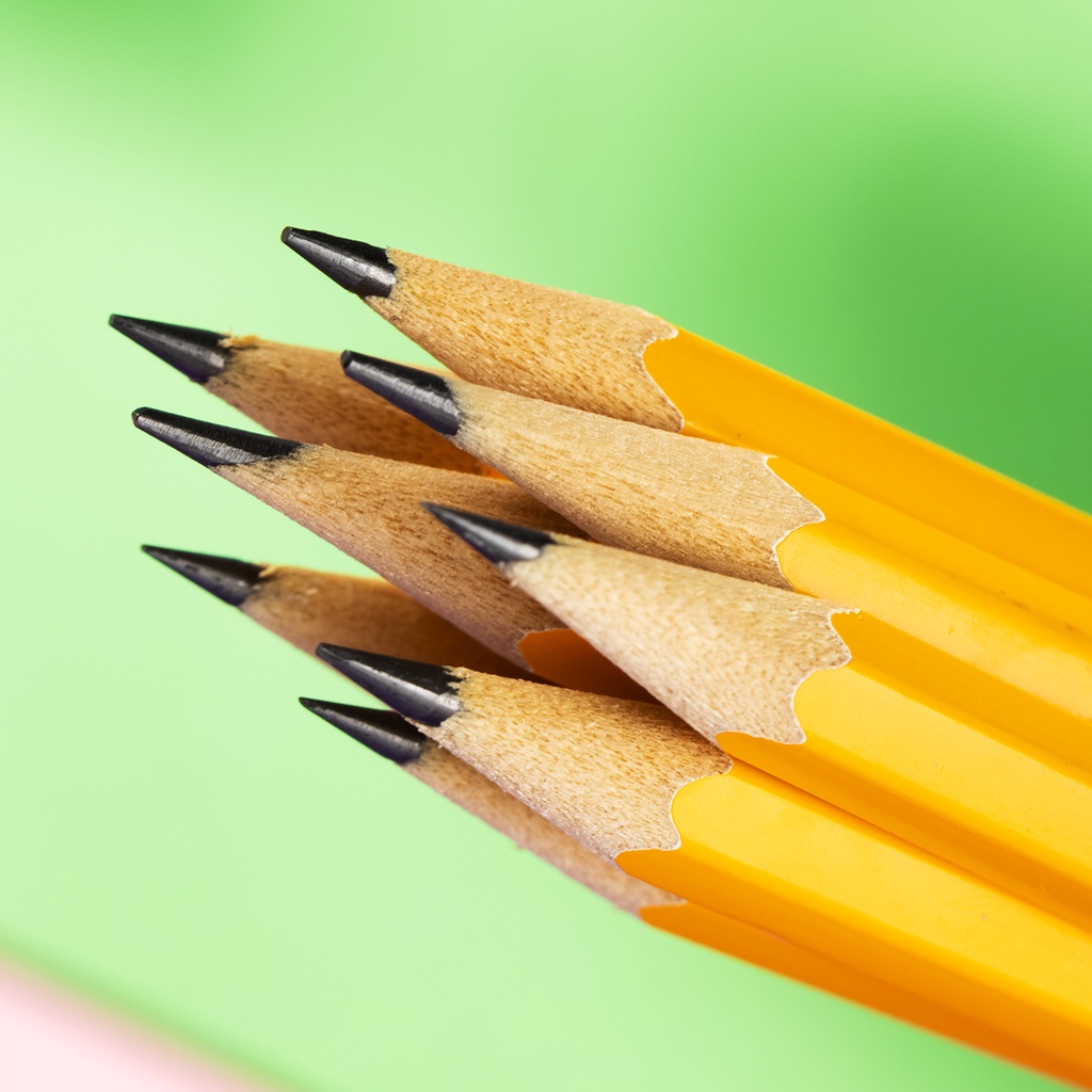 Deli 12pcs Pencil 1 2 3 Soft Medium Hard Pencil School Supplies