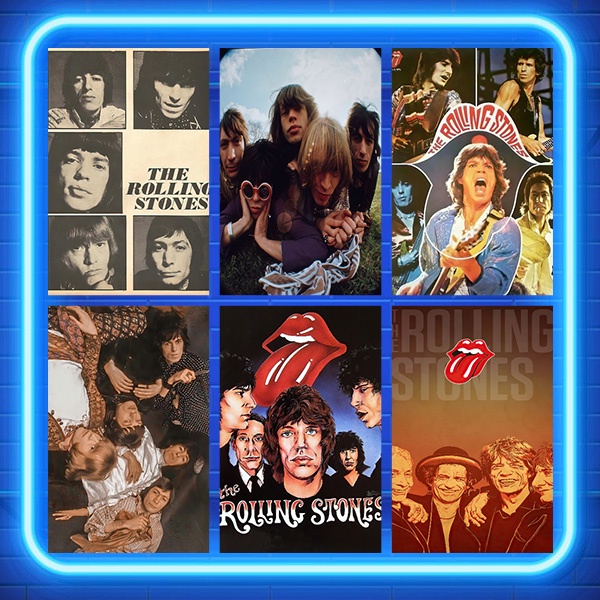 The Rolling Stones Rock Band Coated Aesthetic Retro Poster Polaroid