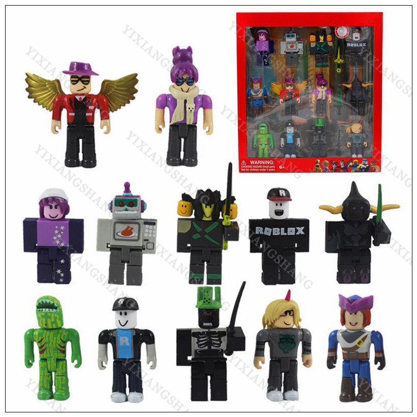 Wholesale 12pcs Game Toys Roblox Character Accessory Mini Action Figure Xmas Kids Gift Toy Shopee Philippines - 7cm roblox characters figure pvc game figma oyuncak action