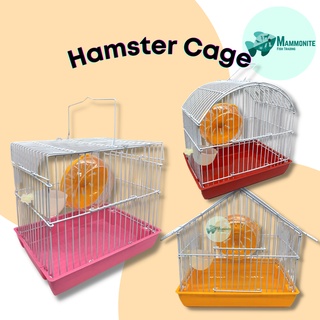 Pet Hamster Guinea Pig Colorful Cage with Wheel and Feeding Cup S-105 S-106 S-107