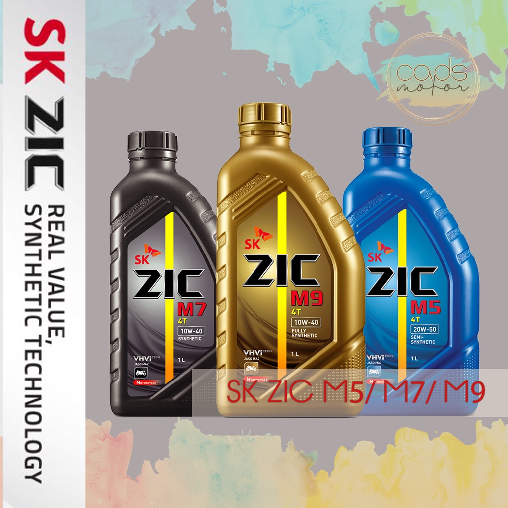 SK Zic M5/ M7/ M9 Synthetic Motorcycle Oil (1L) Shopee Philippines