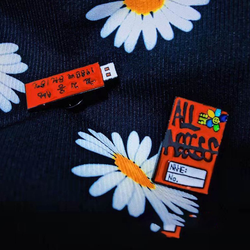 1 Pc Kpop Bigbang Gd G Dragon Badge Brooch Pin Daisy Flower Usb Shape Brooches Shopee Philippines