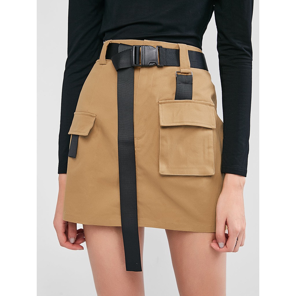 belt detail skirt