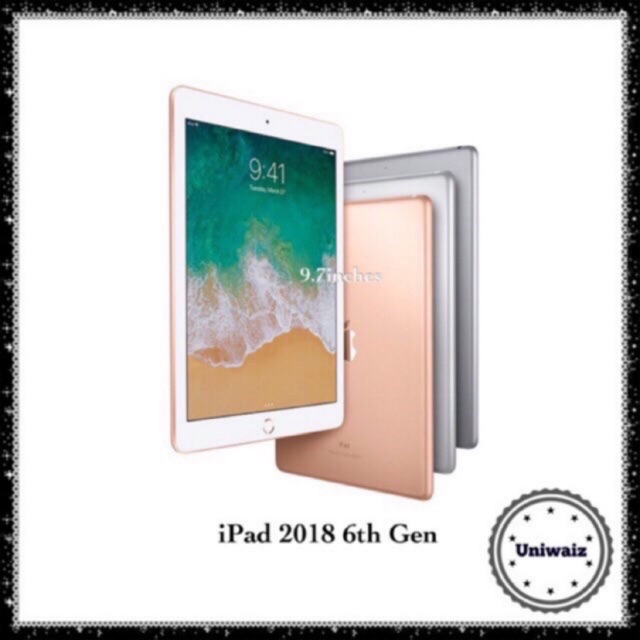 Cod Apple Ipad 9 7 6th Gen 2018 128gb Wifi Brandnew Ipad 6th