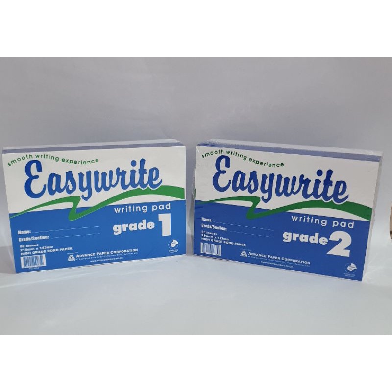 Easywrite Writing Pad Set of 10 Pads ( Grade 1 to 4 ) Shopee Philippines
