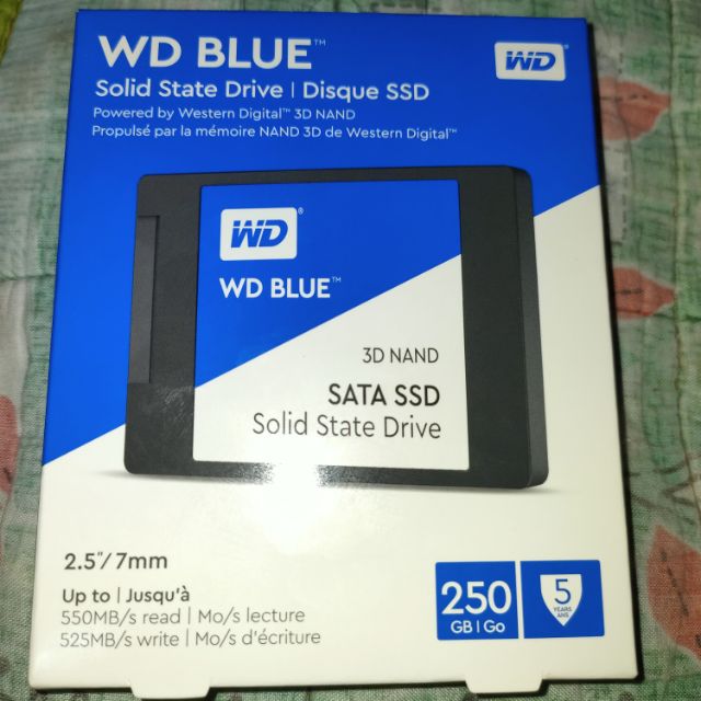 Sata 6 Gb S 2 5 Inch Solid State Drive Wd Blue 250gb Pc Ssd Wds250g1b0a
