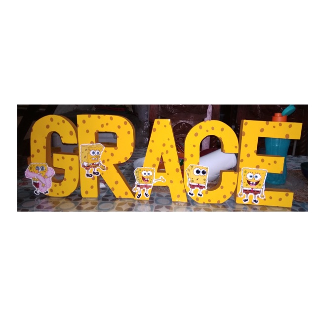 Spongebob Letter Standee Shopee Philippines